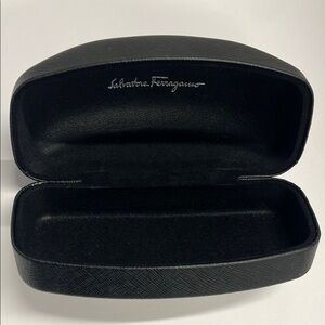 Salvatore Ferragamo Large Hardshell Black Sunglasses Case